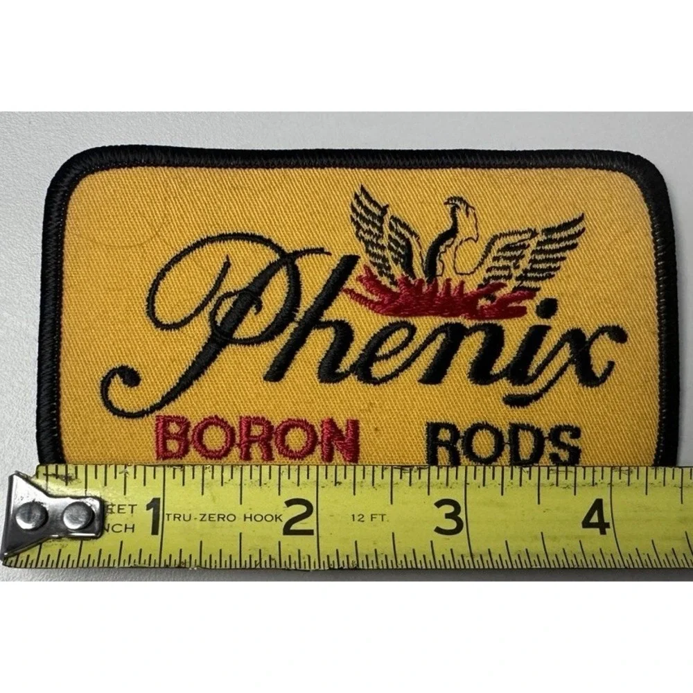 Vintage 1970-80's Phenix‎ Boron Rods Sew On Patch Fishing